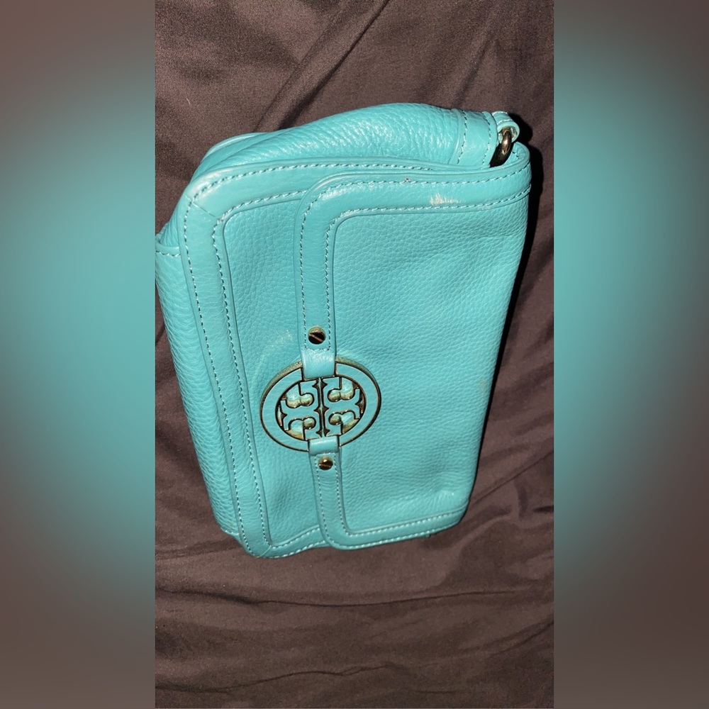 Tory Burch Turquoise Leather Purse